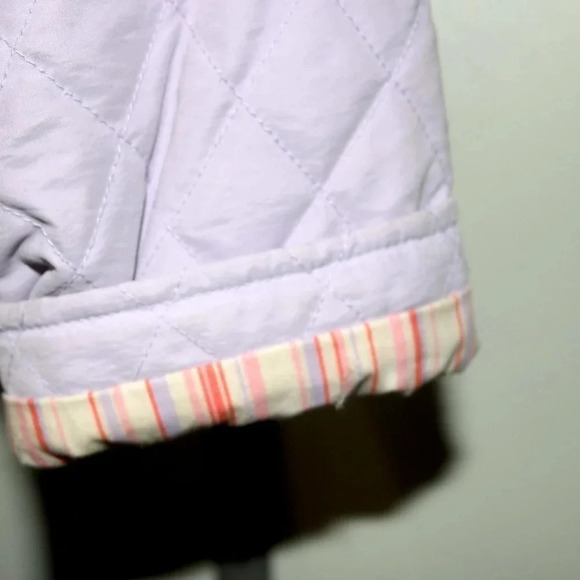 LL Bean Quilted Jacket Women's L Lavender - Picture 3 of 11
